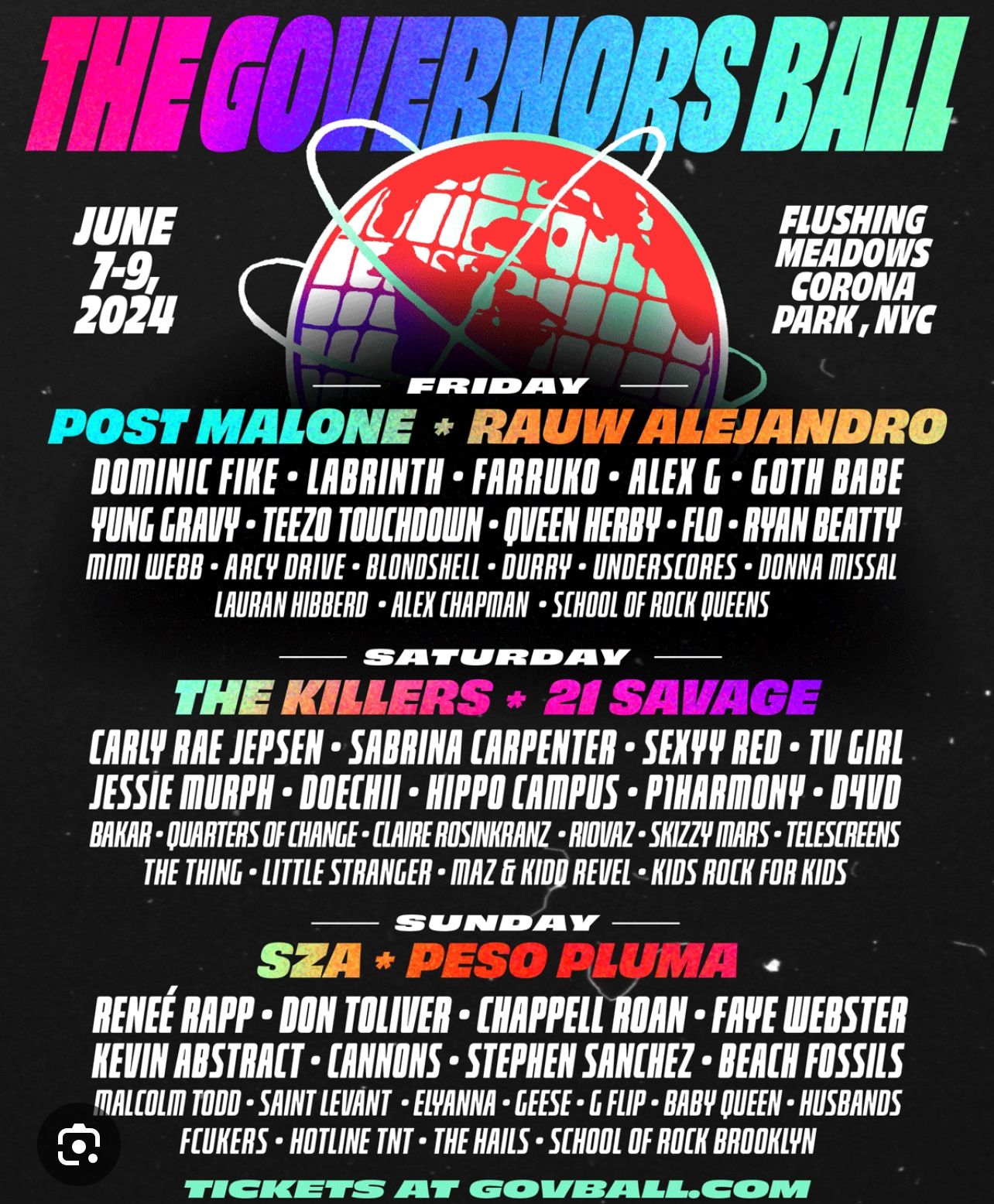 Gov ball Tickets