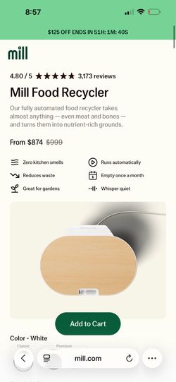 Mill food recycler