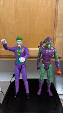 12 inch JOKER AND GREEN GOBLIN  LOT
