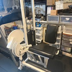 Cybex leg extension plate loaded machine