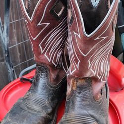 Justin Steal Toe Boots Size 10 Men