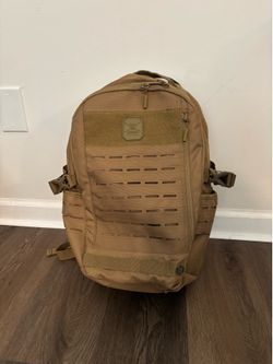 Military backpack, brown