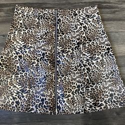 Beginning Boutique Faux Leather Skirt Size Large