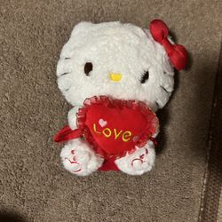 hello kitty love plushie 
