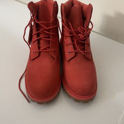 Red Timberland Boots