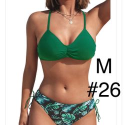 Two Tone Bikini Green