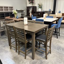 7pc Counter Height Dining Set