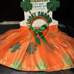 St Patrick’s Day TuTu and Headband set.