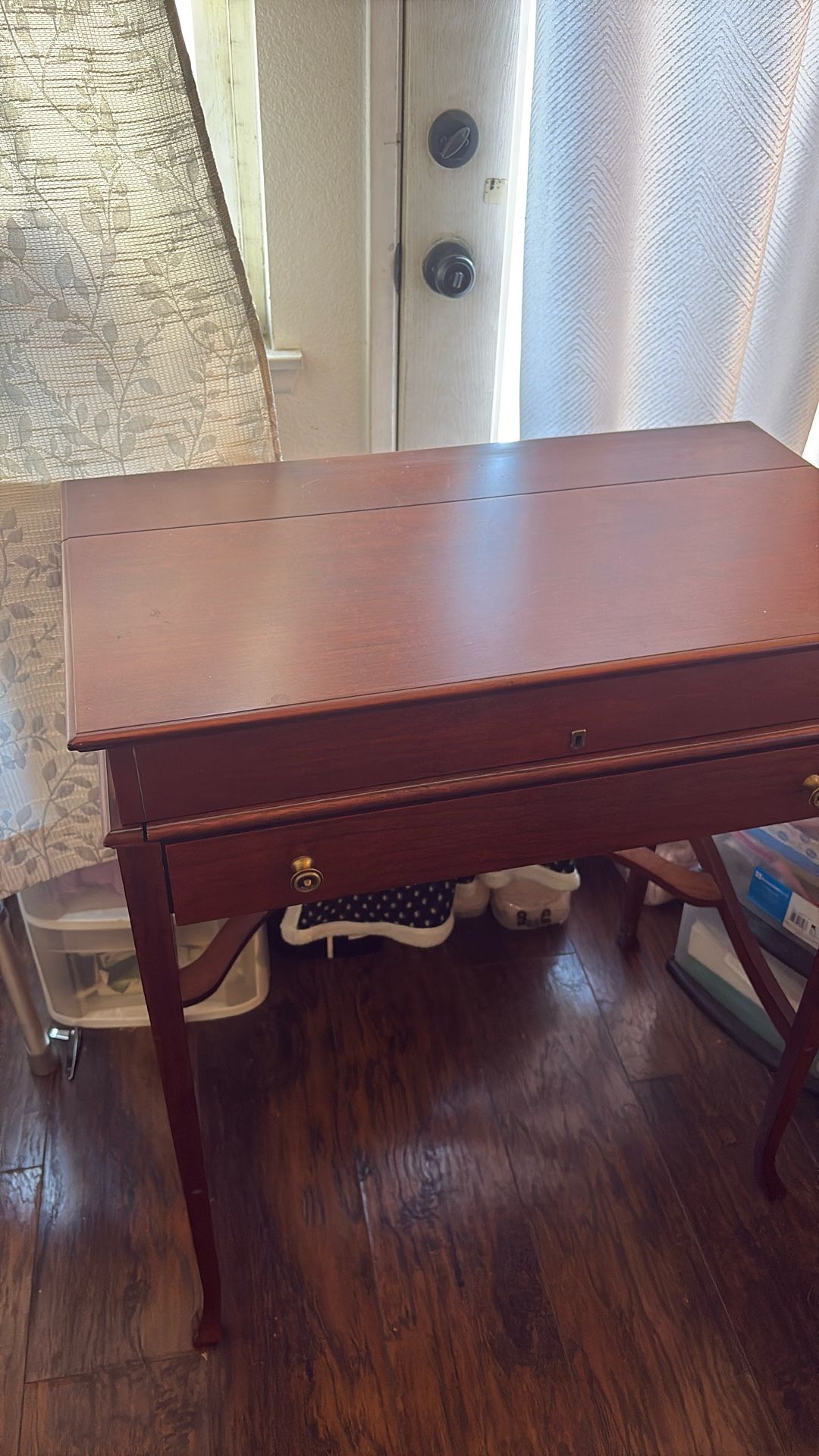 Vintage Wood Secretary Desk