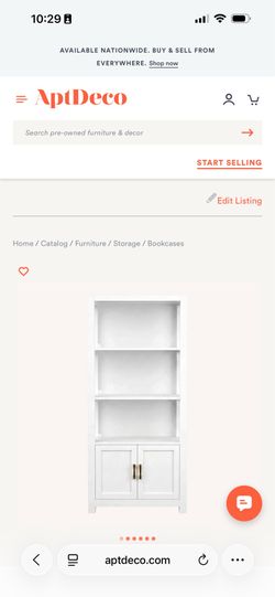 White Bookshelf