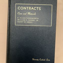 Cases And Materials On Contracts Second Edition Law Textbook 1972