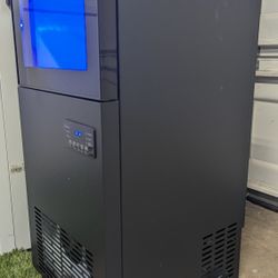 Commercial Built-in or Freestanding Ice Maker Black Stainless Steel