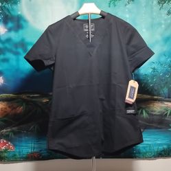 Black scrub top - Cherokee xs