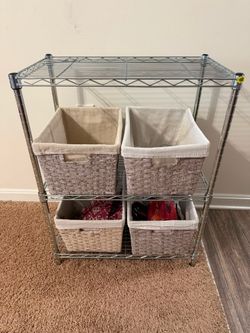 Utility Rack With Baskets