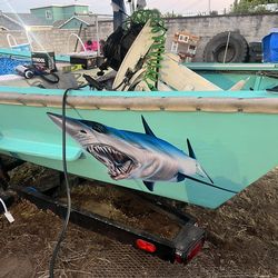 19 Ft Panga Boat W/Trailer