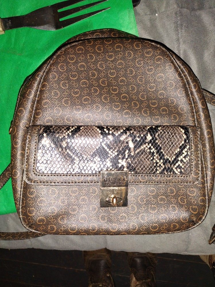 Ladies Leather Purse Backpack