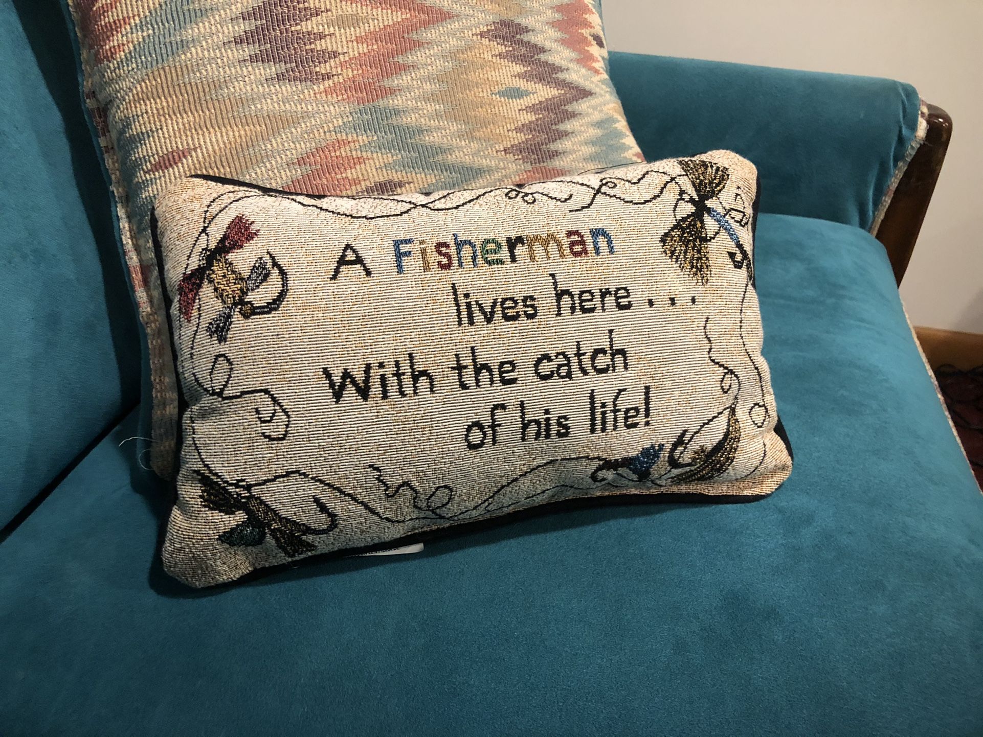 Fisherman Decorative Pillow