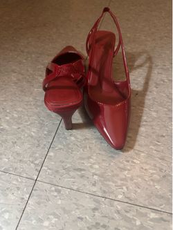 DKNY red shoes  size 7.5