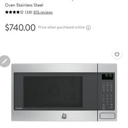 GE Stainless Microwave/Convection 