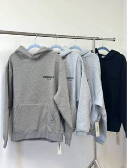 ESSENTIALS FEAR OF GOD HOODIES LIGHT & DARK OATMEAL S M L XL