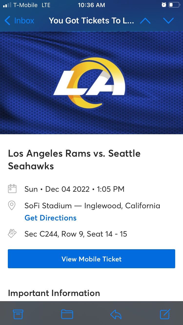 Rams Vs Seahawks 