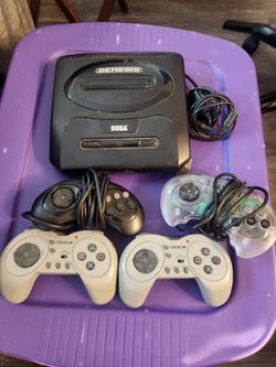 Sega Genesis Console with Controllers games