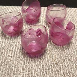 Glass Candle Holder Lot