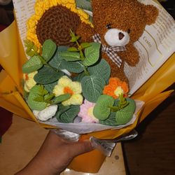 Valentines Crochet Bouquet