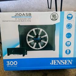 Jensen 10" Sub Woofer With Built In Amplifier Brand New In The Box 