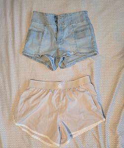 Women's small denim shorts and women's xs athletic shorts