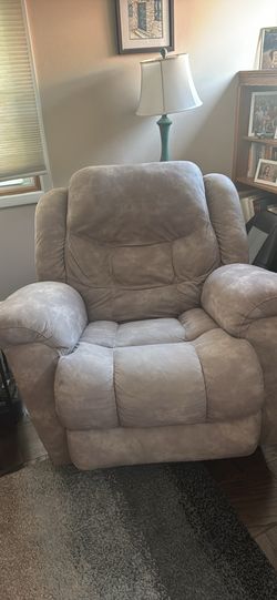 Gray Rocker Recliner
