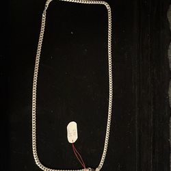 .925 Sterling Silver Cuban Chain 24inch