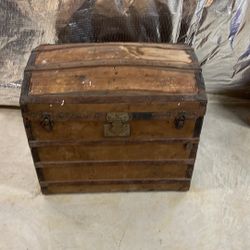 Antique wood chest