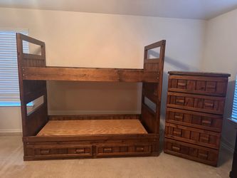 Twin Bunk Beds with Dresser