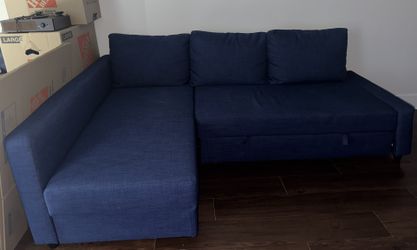 IKEA Sleeper FRIHETEN Blue Sofa