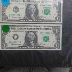 Uncirculated Pair of Barr Notes 