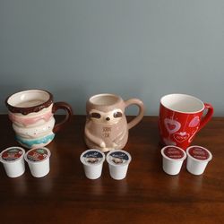 3 Mugs With Kcups
