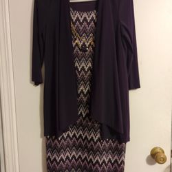New Women's Elegant Dress 1 Pc With Collar. Hablo Español.