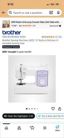 Brother sewing machine