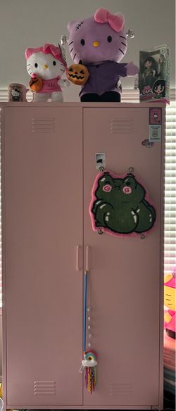 Pink locker cabinet
