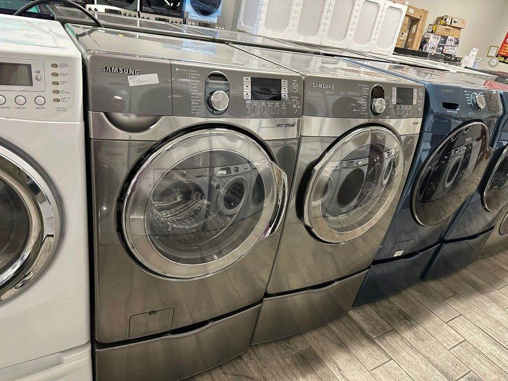 Samsung washer and dryer set electric XL with warranty