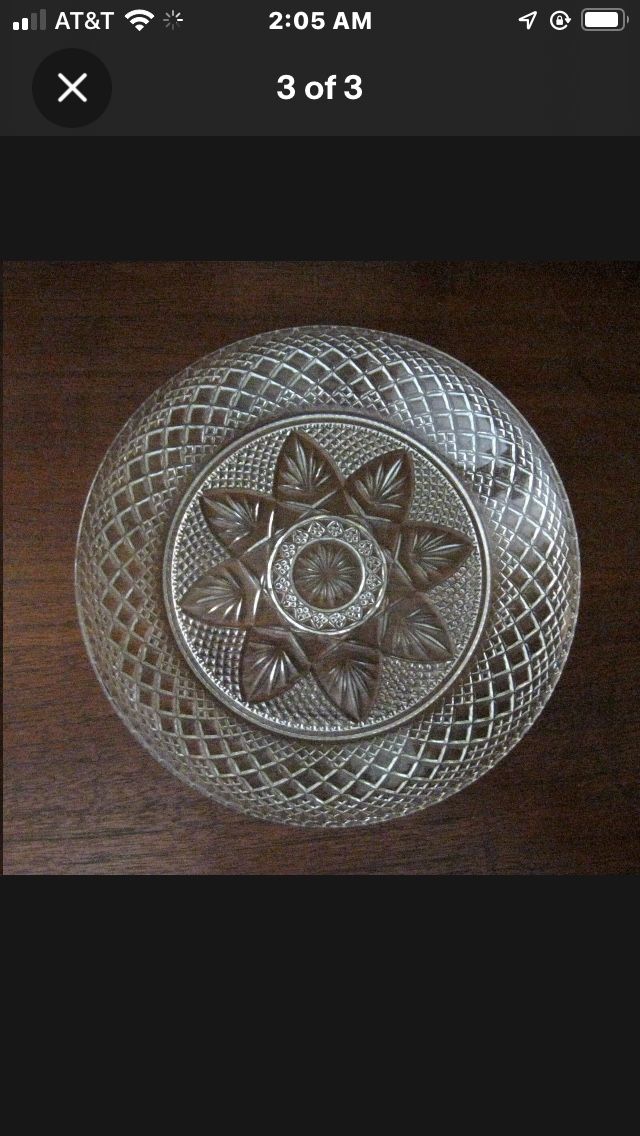 Cristal d'Arques Durand Antique Glass Dinning Dish Set