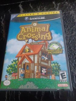 NINTENDO GAMECUBE ANIMAL CROSSING GAME COMPLETE IN BOX WITH BOOKLET $100 FINAL PRICE READ DESCRIPTION AND SEE ALL PICTURES