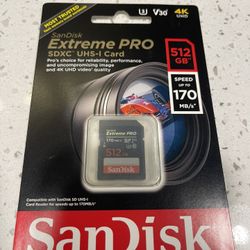 SanDisk Extreme Pro SDXC UHS-I Memory Card 512GB
