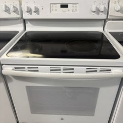 White Stove Glass Top 