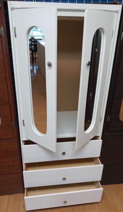 Tall closet with mirrors ((