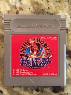 Nintendo Gameboy Pocket Monsters Pokemon Red(Japanese Version)