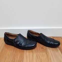 "Naturalizer" Black Leather Womens Shoes Size 9