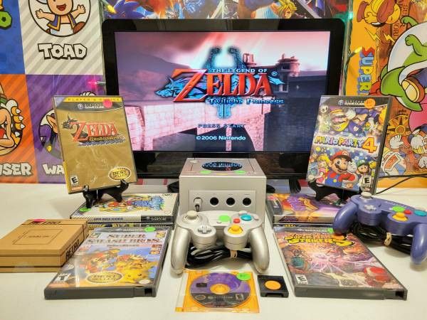 GameCube Spyro Starfox Mario Party Crash Windwaker Zelda Twilight Princess