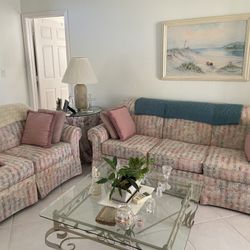 Queen Size Sofa  Bed, And Loveseat